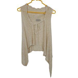 GEORGINA ESTEFANIA Small Womens Sweater Vest Asymmetrical Hand Knit